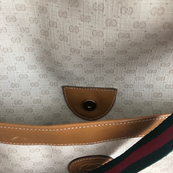 Vintage authentic gucci tote bag logo GG - Picture 10 of 12